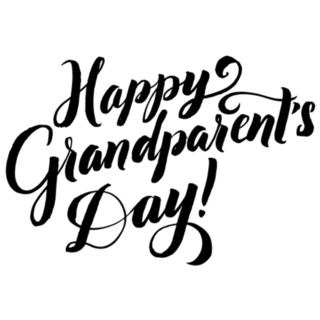 Happy Grandparents Day! Calligraphy Sticker