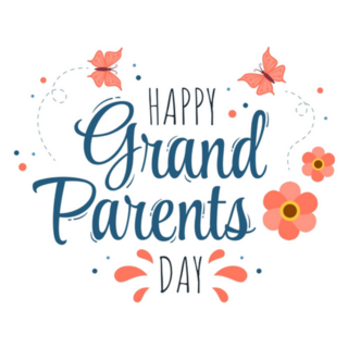 Happy Grandparents Day Cute Illustration Sticker