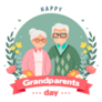 Happy Grandparents Day Greeting Card Sticker