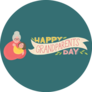 Happy Grandparents Day Slogan Sticker