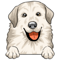 Happy Great Pyrenees Sticker