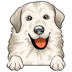 Happy Great Pyrenees Sticker