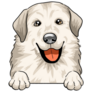 Happy Great Pyrenees Sticker