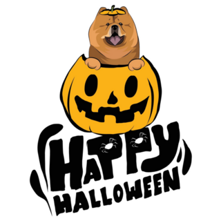 Happy Halloween Chow Sticker