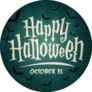 Happy Halloween October 31 Sticker