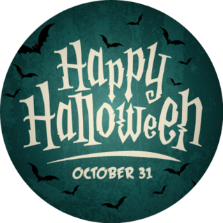 Happy Halloween October 31 Sticker