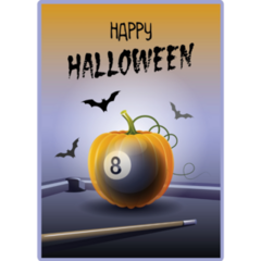 Happy Halloween Pool Sticker