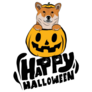 Happy Halloween Shiba Sticker