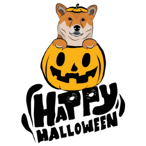 Happy Halloween Shiba Sticker