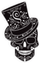 Happy Halloween Skull Sticker