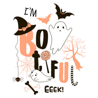 Happy Halloween Typography Im Bootiful Sticker
