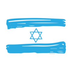 Happy Hanukkah Israel Flag With David Star Sticker