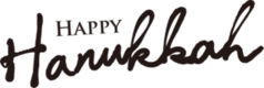 Happy Hanukkah Text Sticker