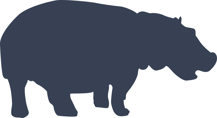 Happy Hippopotamus Sticker