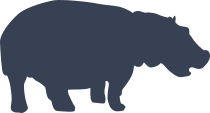 Happy Hippopotamus Sticker
