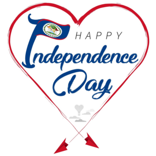Happy Independence Day Belize Sticker