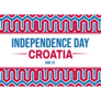 Happy Independence Day Of Croatia Sticker
