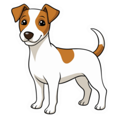 Happy Jack Russell Sticker