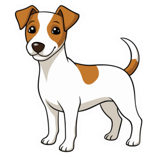 Happy Jack Russell Sticker
