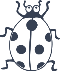 Happy Ladybug Sticker