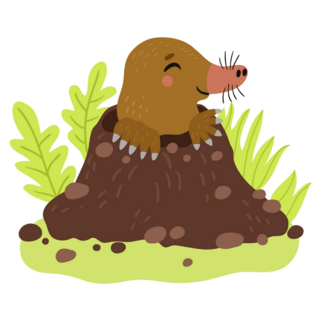 Happy Mole Sticker