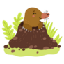 Happy Mole Sticker