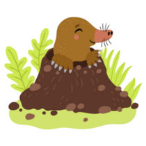 Happy Mole Sticker