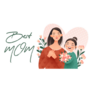 Happy Mothers Day Best Mom Sticker