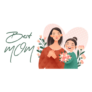 Happy Mothers Day Best Mom Sticker