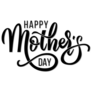 Happy Mothers Day Calligraphy Lettering Sticker