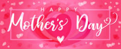 Happy Mothers Day Elegant Banner Sticker