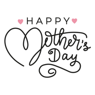 Happy Mothers Day Greeting Card With Hearts Sticker