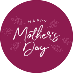 Happy Mothers Day Merlot Sticker