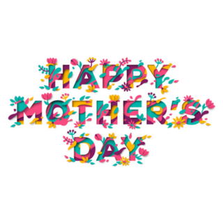 Happy Mothers Day Typographic Sticker
