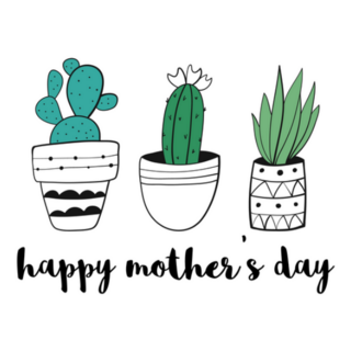 Happy Mothers Day with Houseplants Sticker