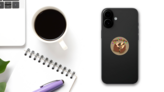 Happy New Year Anteaters Sticker on a Phone (New) example