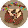 Happy New Year Anteaters Sticker