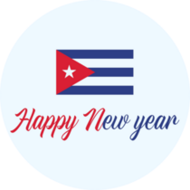 Happy New Year Cuba Sticker