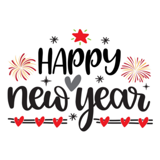 Happy New Year, Happy New Year, Cheers Holiday Sticker 