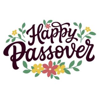 Happy Passover Hand Lettering Jewish Holiday Sticker