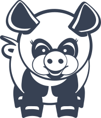 Happy Pig Sticker