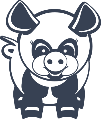 Happy Pig Sticker
