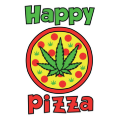 Happy Pizza, Cannabis Pizza Sticker