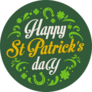 Happy Saint Patricks Day Circle Sticker