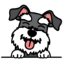 Happy Schnauzer Sticker