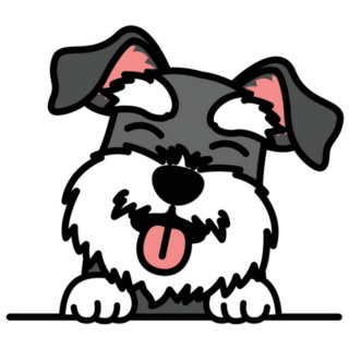 Happy Schnauzer Sticker
