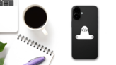 Happy Sea Lion Seal Sticker on a Phone (New) example