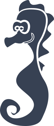 Happy Seahorse Sticker