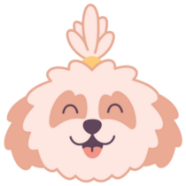 Happy Shih Tzu Dog Sticker