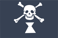 Happy Skull Pirate Flag Sticker